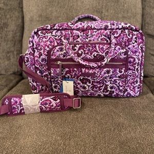 Vera Bradley Weekender Travel NWT Lilac Paisley